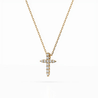Minimalism Necklace (Round), 0.07 ct — 104-10020