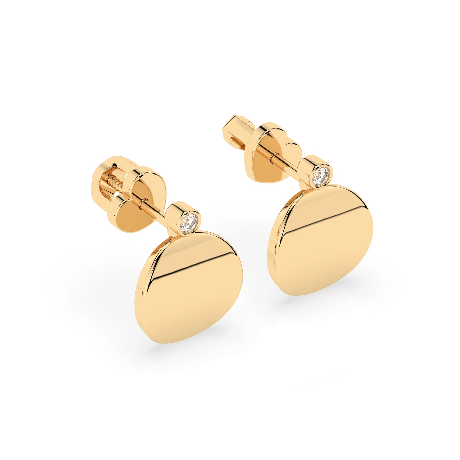 Minimalism Earring (Round), 0.04 ct — 102-10067