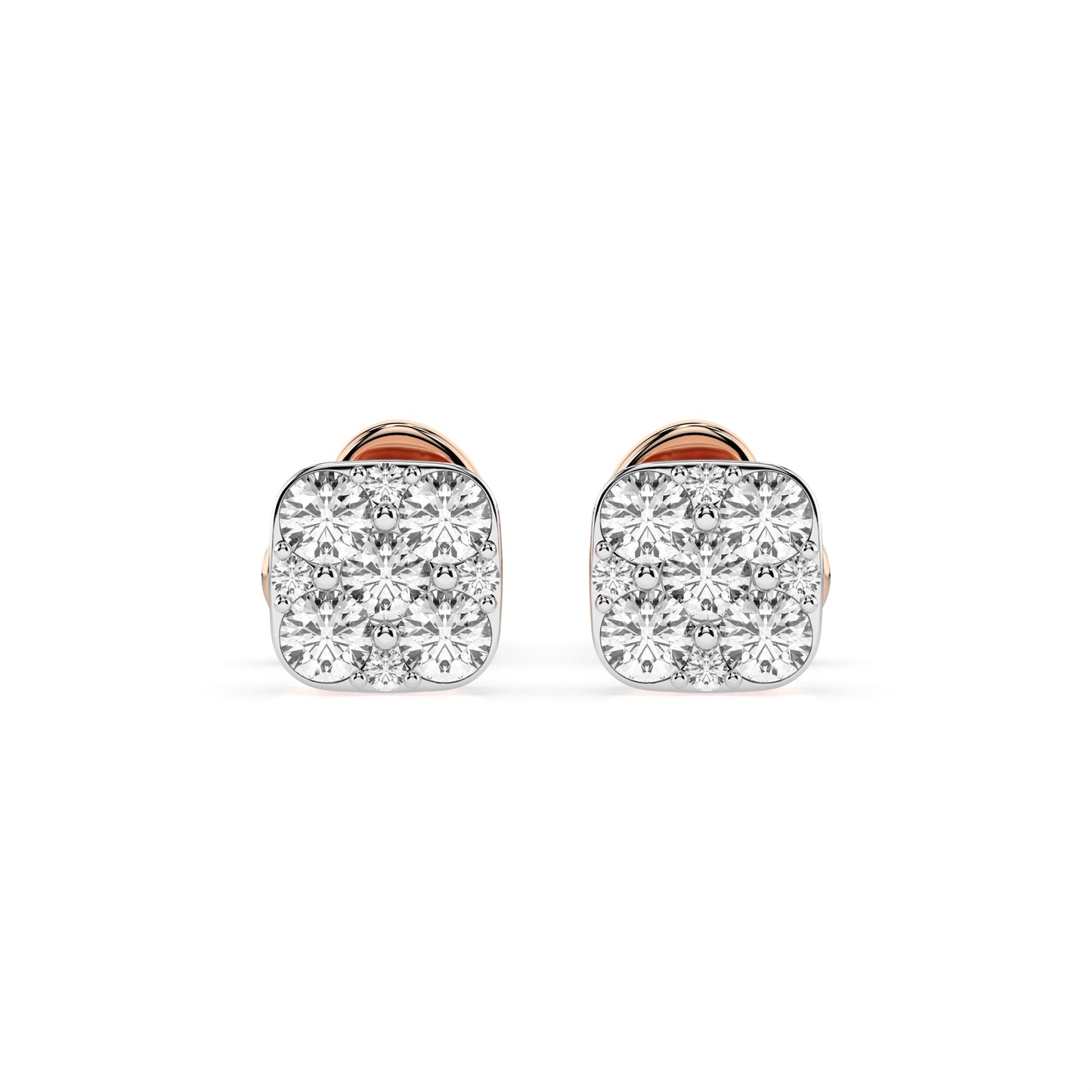 Illusion Earring (Round), 0.06 ct — 102-10107