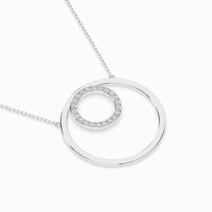Minimalism Necklace (Round), 0.13 ct — 104-10054