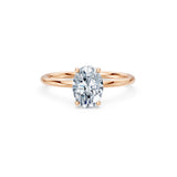 Oval Lab Grown Diamond Micro Pave Engagement Ring 1.5ct by Qutahia Jewellery