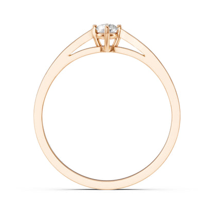 Solitaire Ring (Round), 0.1 ct — 101-10125(3.0)