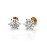 Solitaire Butterfly Earring (Round), 1.0 ct — 102-10040/1(5.1)
