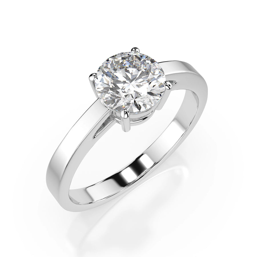 Solitaire Ring (Round), 0.7 ct — 101-10012/1(5.7)