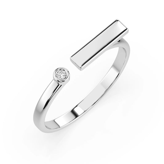 Minimalism Ring (Round), 0.02 ct — 101-10066