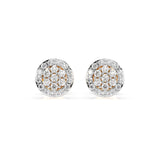 Illusion Diamond Earrings Round 0.16ct by Qutahia Jewellery