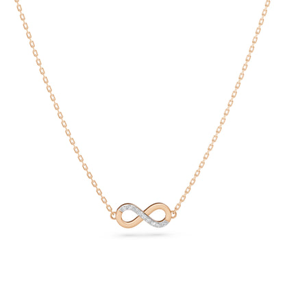 Minimalism Necklace (Round), 0.05 ct — 104-10072
