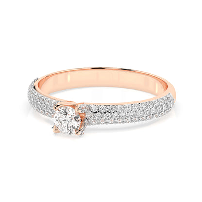Solitaire Eternity Ring (Round), 0.17 ct — 101-10023