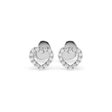 Small Diamond Earrings Round 0.14ct by Qutahia Jewellery