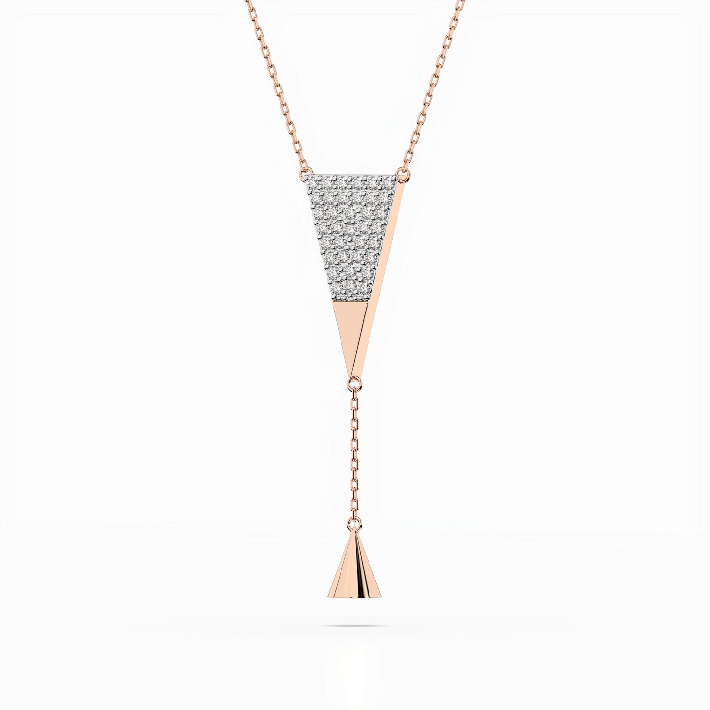 Minimalism Necklace (Round), 0.22 ct — 104-10018
