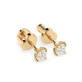 Diamond Stud Earrings Princess 0.34ct by Qutahia Jewellery