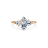 Marquise Lab Grown Diamond Classic Pave Eternity Ring 1.0ct by Qutahia Jewellery