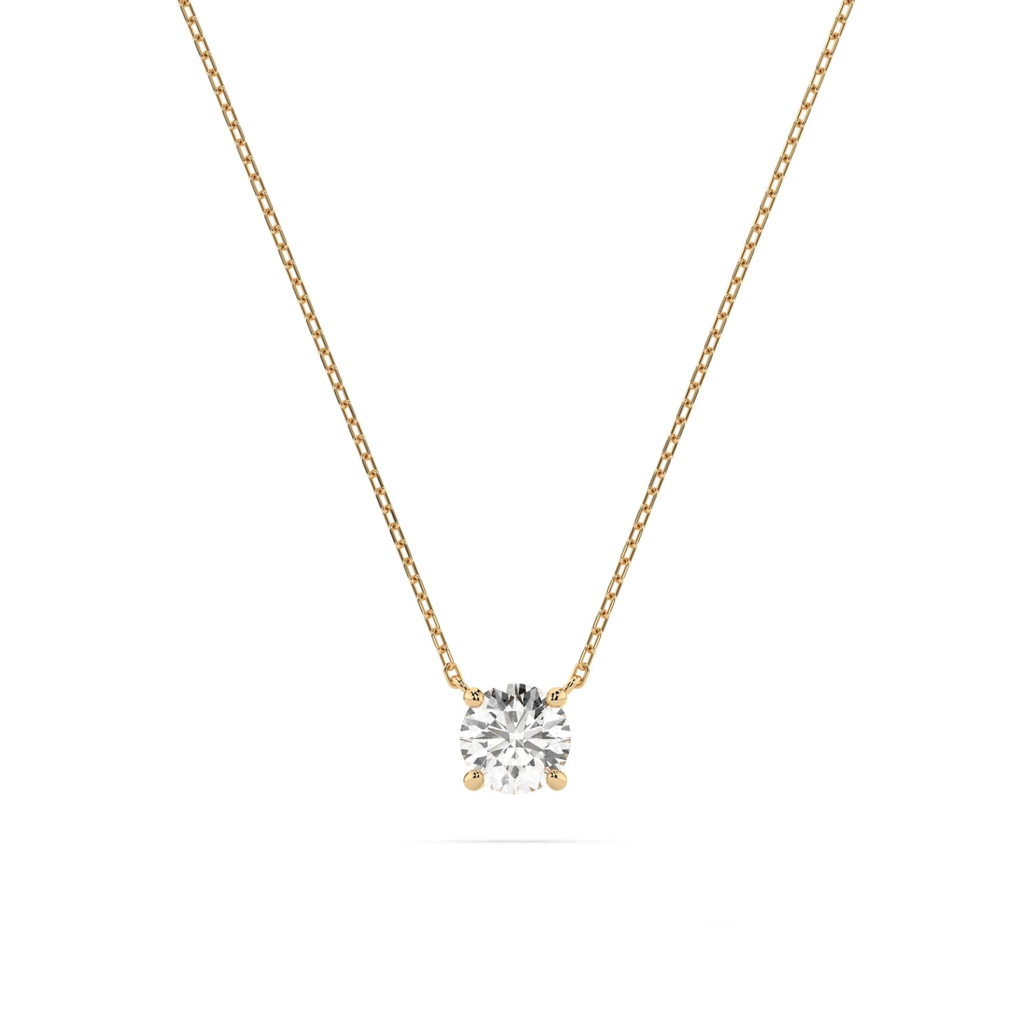 Solitaire Necklace (Round), 0.5 ct — 104-10040(5.1)