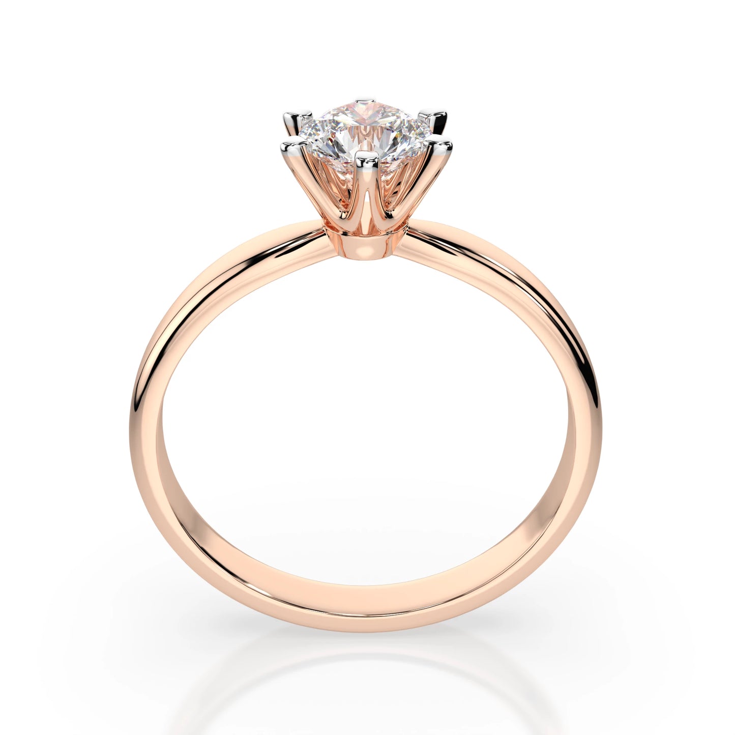 Solitaire Ring (Round), 0.7 ct — 101-10040(5.7)
