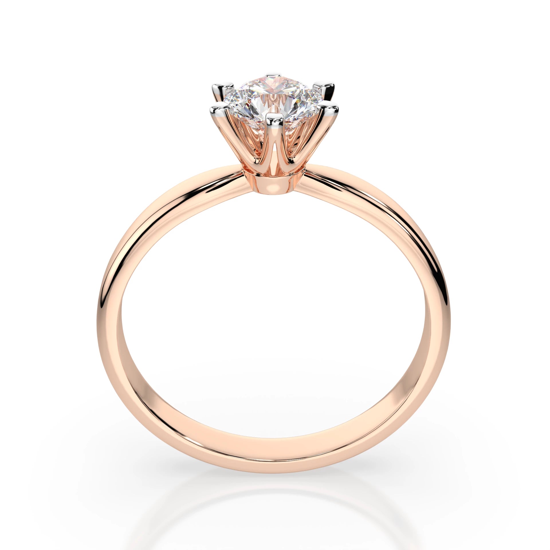 Solitaire Ring (Round), 0.7 ct — 101-10040(5.7)