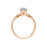 Oval Lab Grown Diamond Classic Pave Eternity Ring 1.5ct by Qutahia Jewellery
