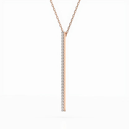 Minimalism Necklace (Round), 0.14 ct — 104-10050