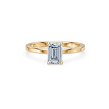 Emerald Lab Grown Diamond Solitaire Engagement Ring 1.0ct by Qutahia Jewellery