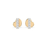 Small Diamond Earrings Round 0.08ct by Qutahia Jewellery