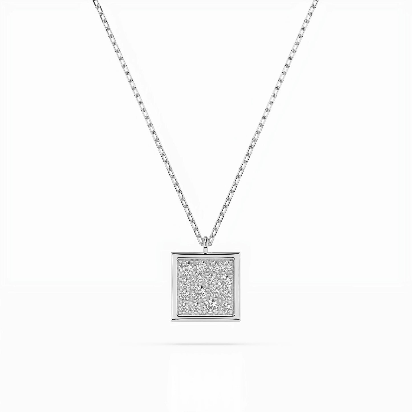 Illusion Necklace (Round), 0.07 ct — 104-10036
