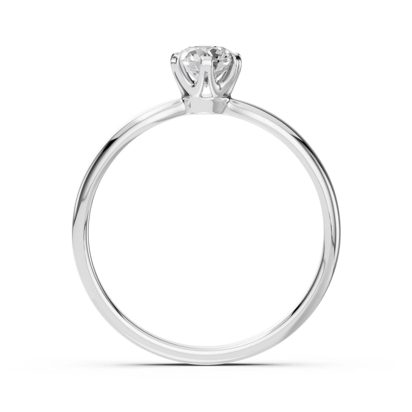 Solitaire Ring (Round), 0.4 ct — 101-10040(4.7)