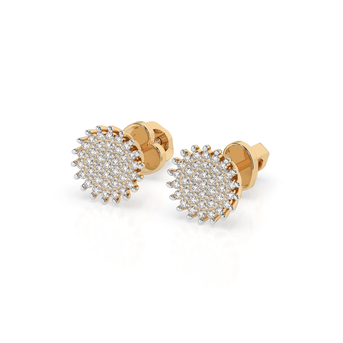 Illusion Earring (Round), 0.3 ct — 102-10171