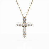 Delicate Diamond Necklace Round 0.52ct by Qutahia Jewellery