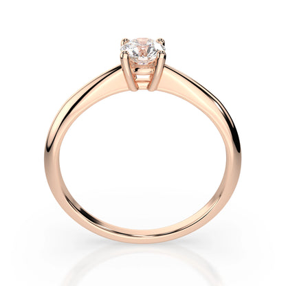 Solitaire Ring (Round), 0.35 ct — 101-10021(4.5)