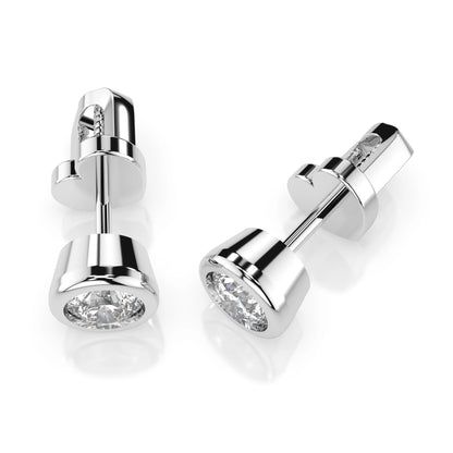 Solitaire Butterfly Earring (Round), 0.4 ct — 102-10010(3.7)