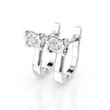 Small Diamond Earrings Round 0.5ct by Qutahia Jewellery