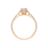 Emerald Lab Grown Diamond Micro Pave Eternity Ring 1.0ct by Qutahia Jewellery