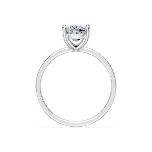 Cushion Lab Grown Diamond Solitaire Engagement Ring 2.0ct by Qutahia Jewellery