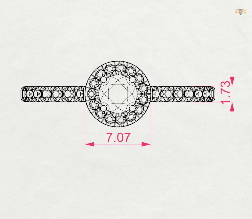Solitaire Eternity Ring (Round), 0.25 ct — 101-10095(4.0)