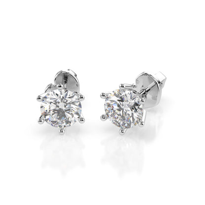 Solitaire Butterfly Earring (Round), 0.8 ct — 102-10151(4.7)