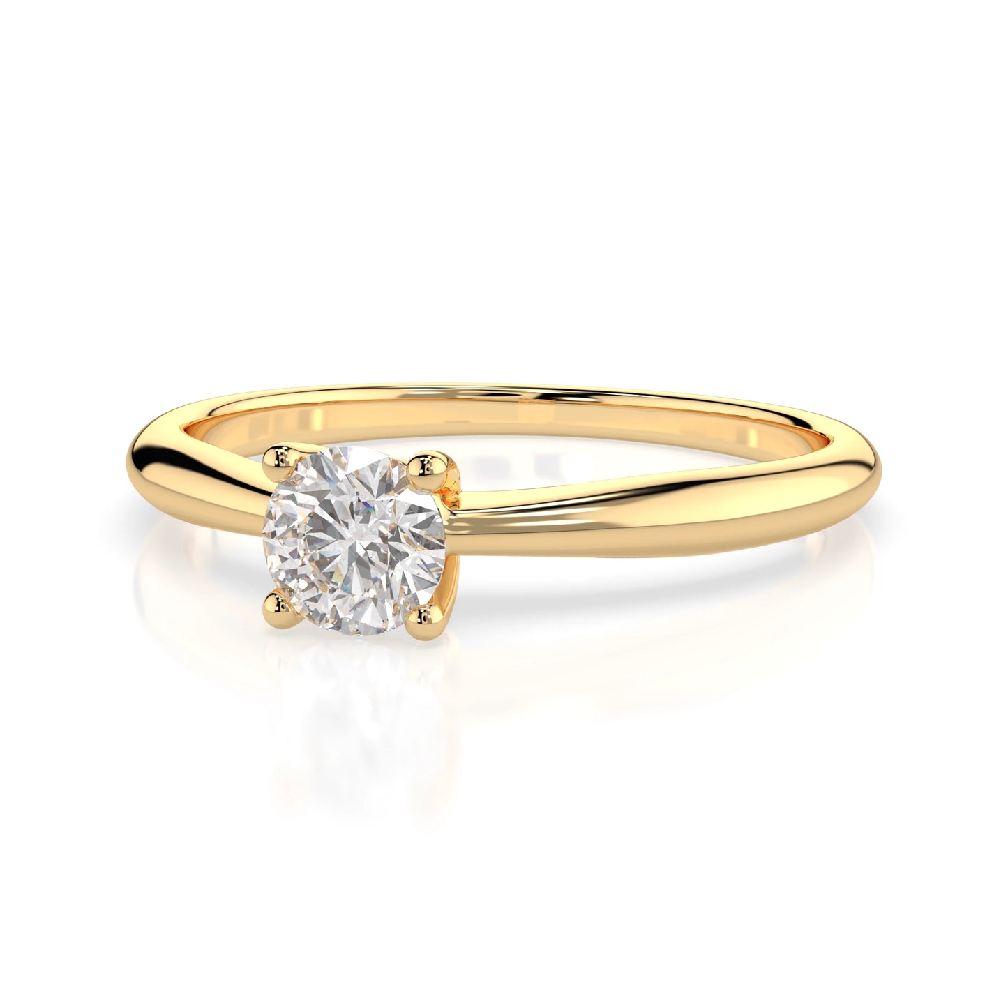 Solitaire Ring (Round), 0.3 ct — 101-10021(4.2)
