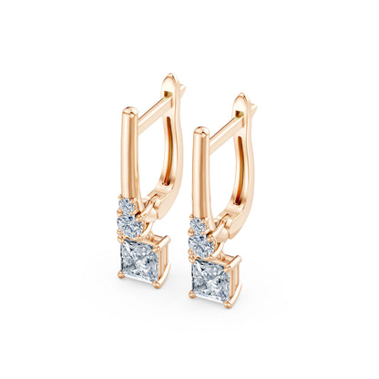 Solitaire Eternity Earring, 0.8 ct — 102-10143(0.40)PR