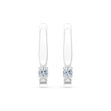 Solitaire English Lock Earring, 0.15 ct — 102-10046(2.7)
