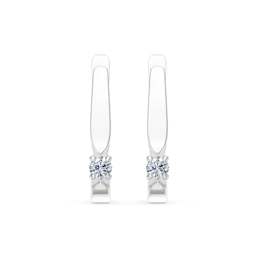 Solitaire English Lock Earring, 0.15 ct — 102-10046(2.7)