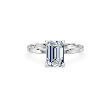 Emerald Lab Grown Diamond Solitaire Engagement Ring 2.0ct by Qutahia Jewellery
