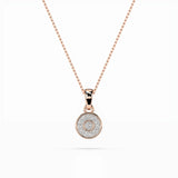 Illusion Necklace (Round), 0.01 ct — 104-10032