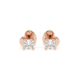 Diamond Stud Earrings Princess 0.2ct by Qutahia Jewellery