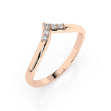 Minimalist Diamond Ring Round 0.05ct by Qutahia Jewellery