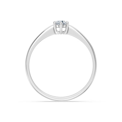 Round Brilliant Diamond Classic Solitaire Engagement Ring 0.2ct by Qutahia Jewellery