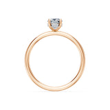 Cushion Lab Grown Diamond Micro Pave Engagement Ring 1.0ct by Qutahia Jewellery