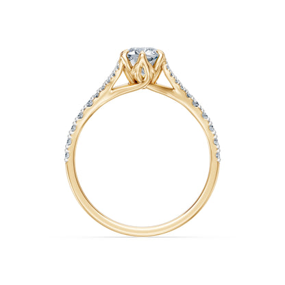Cushion Lab Grown Diamond Micro Pave Eternity Ring 1.0ct by Qutahia Jewellery