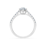Round Brilliant Diamond Pave Eternity Ring 0.7ct by Qutahia Jewellery