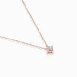 Solitaire Necklace (Princess), 0.1 ct β 104-10055(2.5)PR