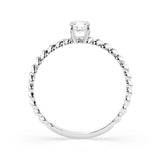 Solitaire Diamond Ring Round 0.3ct by Qutahia Jewellery