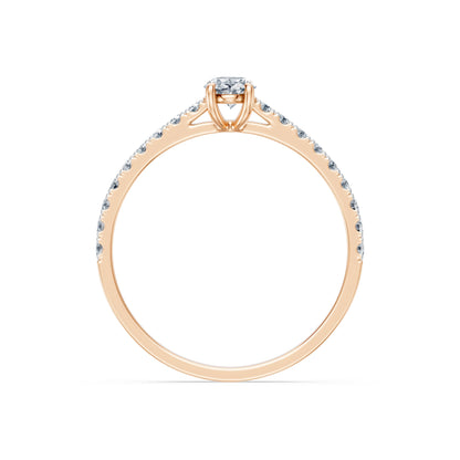 Solitaire Eternity Ring, 0.3 ct — 101-10191(0.30)OV