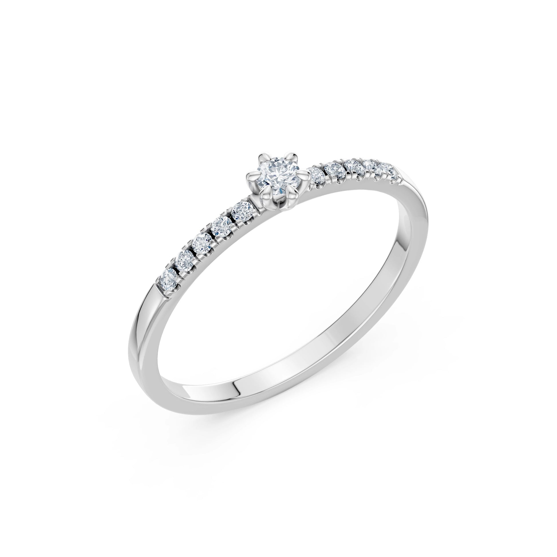 Solitaire Eternity Ring, 0.07 ct — 101-10126/4(2.6)